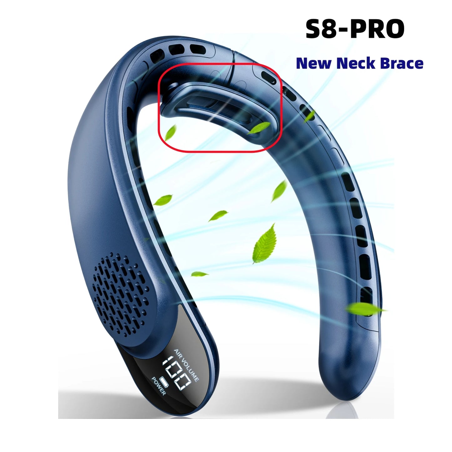 AureonAir S8-PRO | Portable 4-Turbo Bladeless Neck Fan