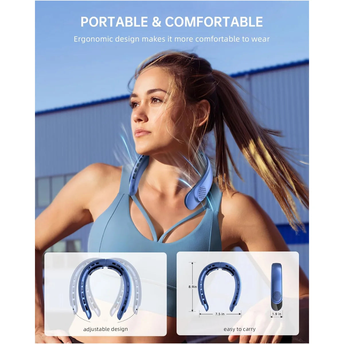AureonAir S8-PRO | Portable 4-Turbo Bladeless Neck Fan